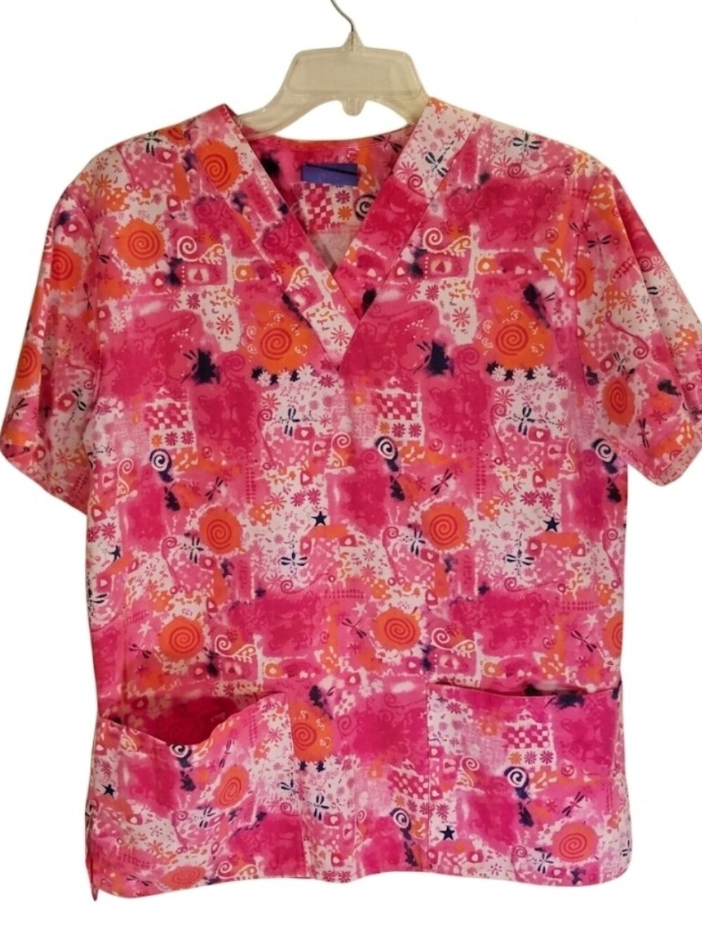 Carol's Scrubs colorful scrub top